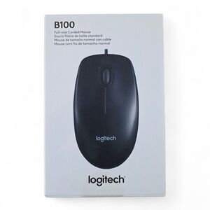 🖱 Logitech B100 Full-Size Corded Mouse – Brand New in Sealed Box